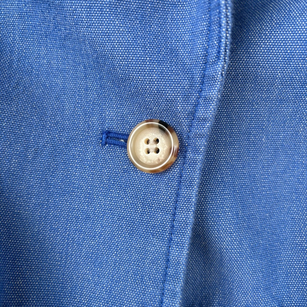 NWOT Anthropologie Cropped Blazer Blue with Frayed Trim - Picture 7 of 11